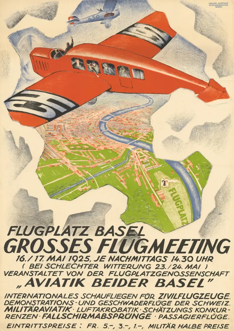 Flygplats Basel – stort flygmöte av Burkhard Mangold