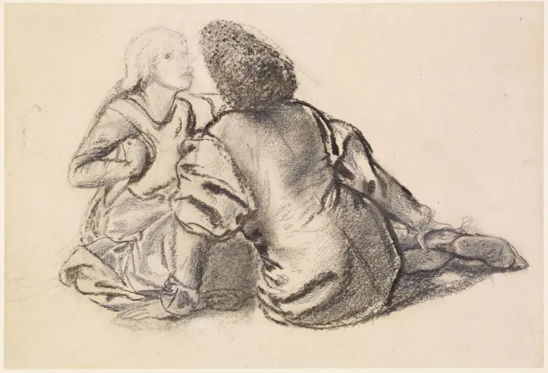 An Idyll – Study av Sir Edward Coley Burne-Jones