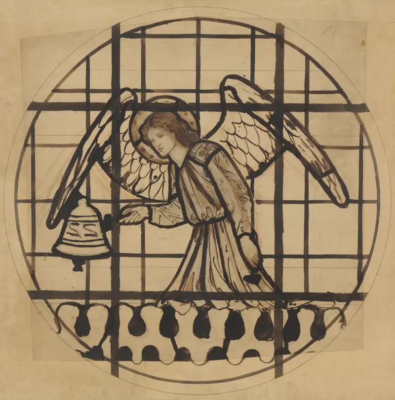 Ängel som spelar på klockor – nr 4 av Sir Edward Coley Burne-Jones