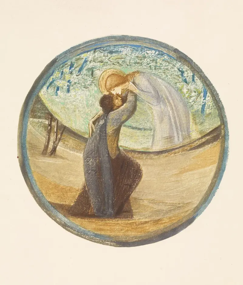 Golden Greeting av Sir Edward Coley Burne-Jones