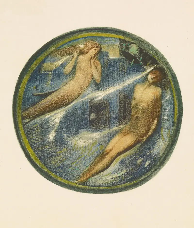 Das Grab des Meeres von Sir Edward Coley Burne-Jones