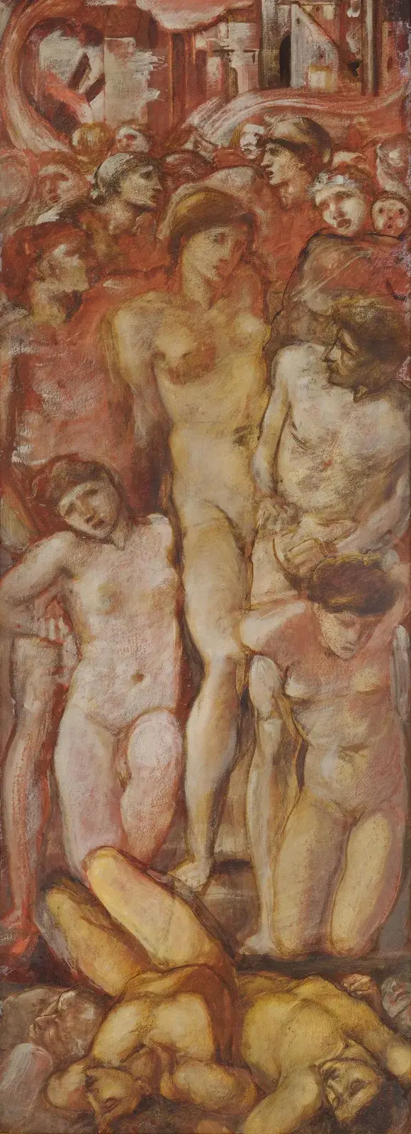 Helen Captive in Burning Troy av Sir Edward Coley Burne-Jones