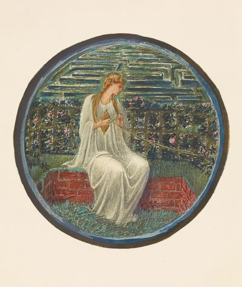 Love in a Tangle av Sir Edward Coley Burne-Jones