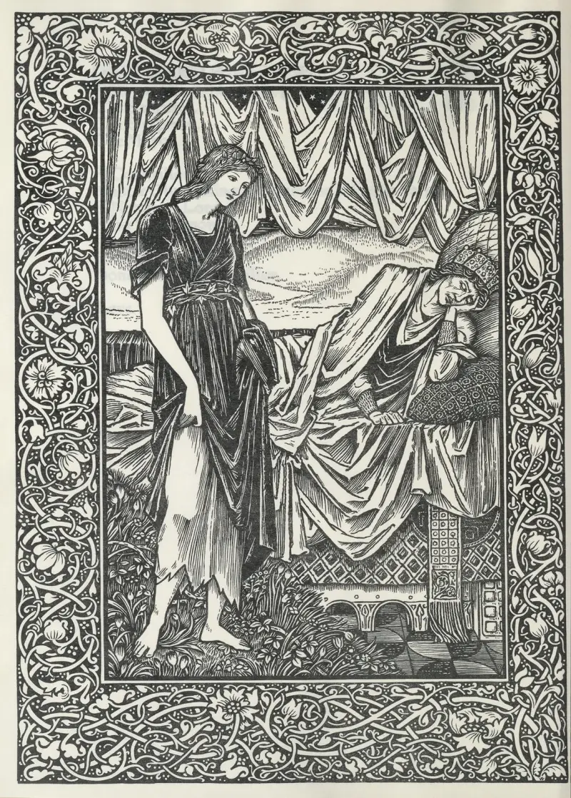 Kärleken är nog, eller Pharamonds befrielse: en moralitet, 1898 – nr 1 av Sir Edward Coley Burne-Jones