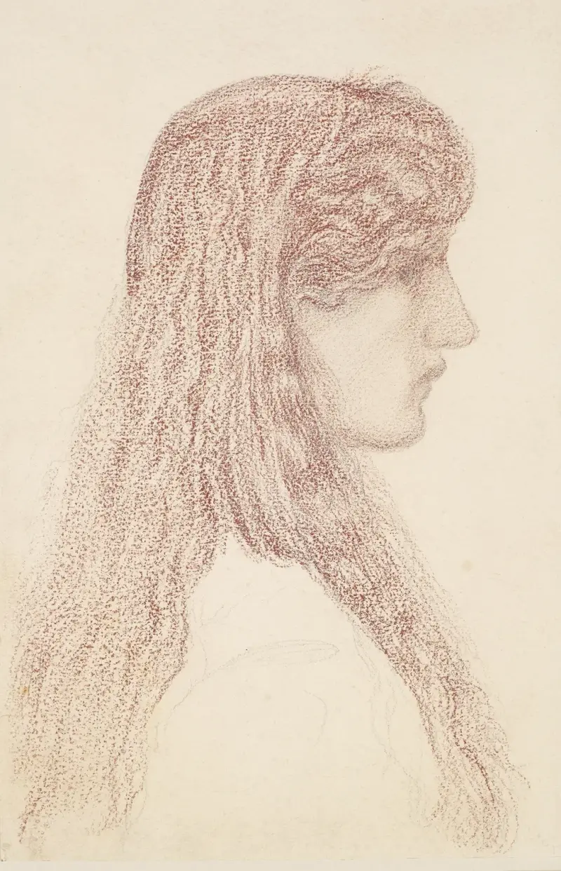 Maria Zambaco – Profile Study av Sir Edward Coley Burne-Jones