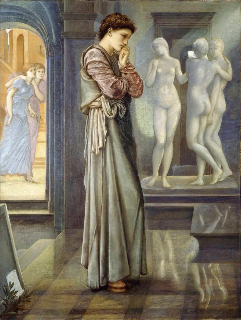 Pygmalion och bilden – Hjärtats begär av Sir Edward Coley Burne-Jones