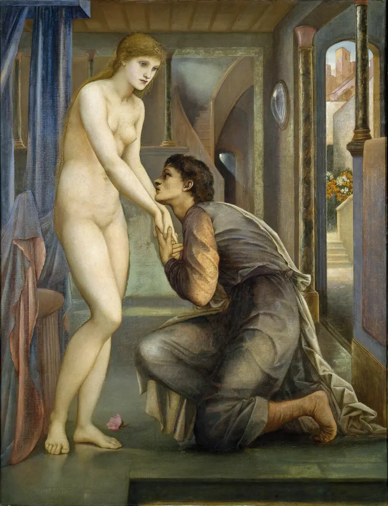 Pygmalion och bilden – Själen uppnår av Sir Edward Coley Burne-Jones