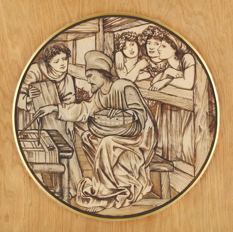 Arken byggs av Sir Edward Coley Burne-Jones