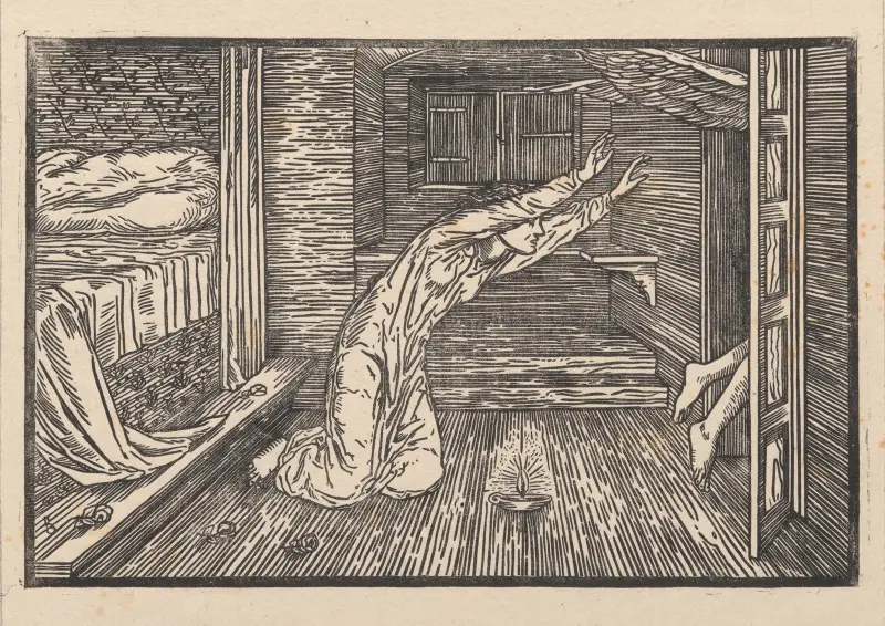 The flight of Cupid av Sir Edward Coley Burne-Jones