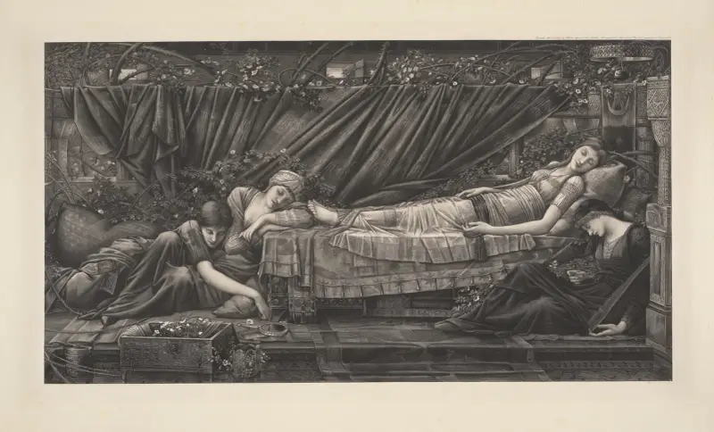 Rosenspaljén av Sir Edward Coley Burne-Jones
