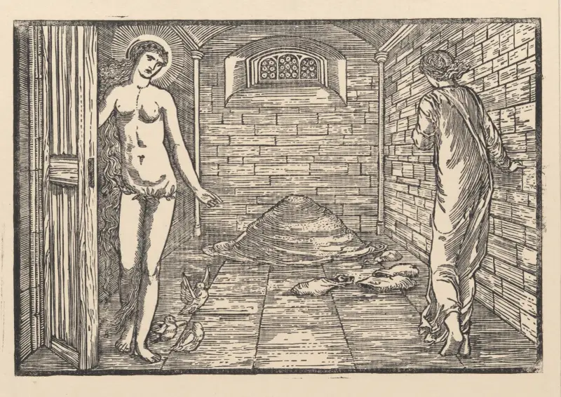 Der Prozess der Hirse-Körner von Sir Edward Coley Burne-Jones