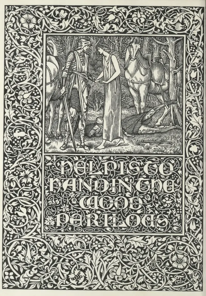 Der Brunnen am Ende der Welt – Hilfe ist nah im gefährlichen Wald von Sir Edward Coley Burne-Jones