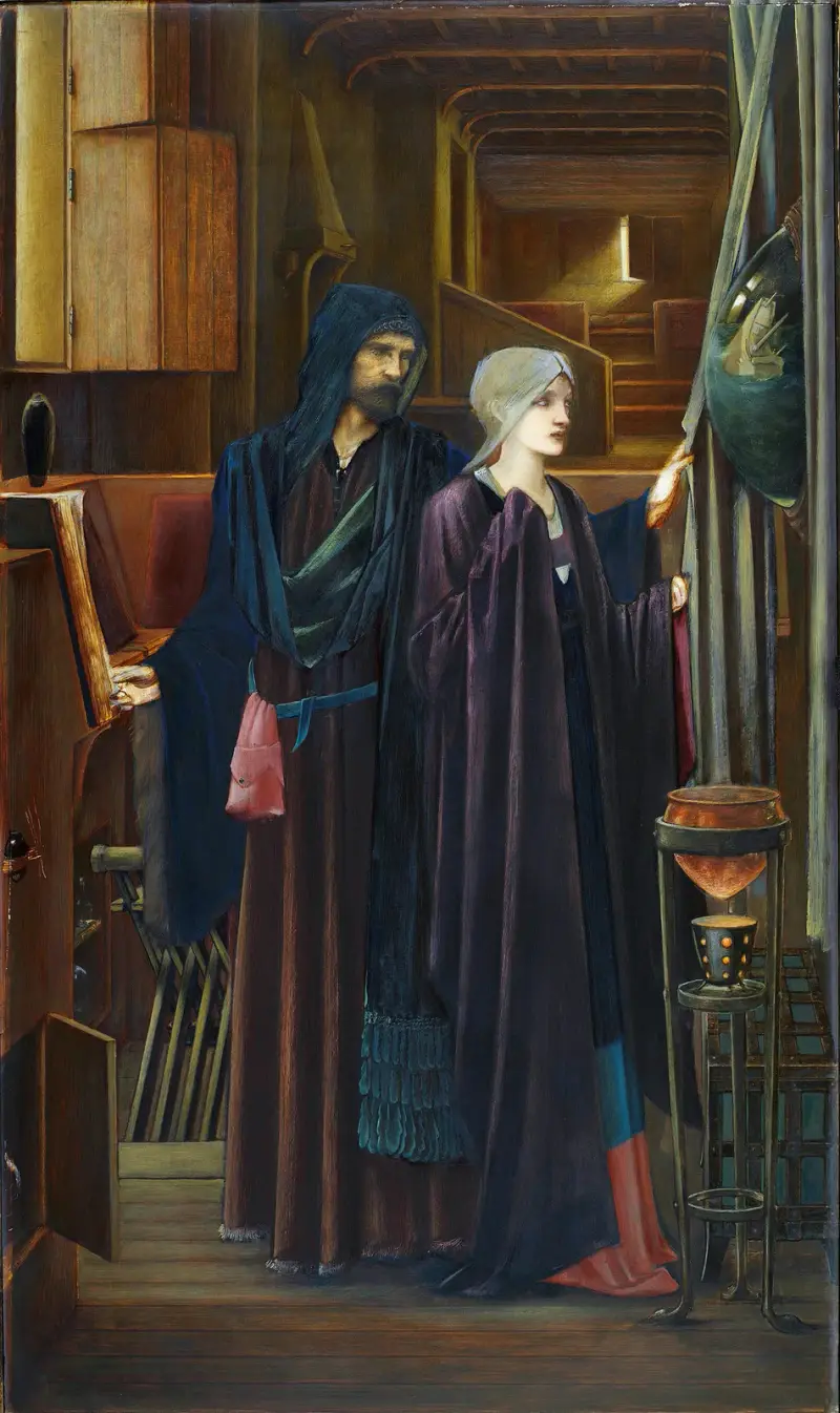 The Wizard av Sir Edward Coley Burne-Jones