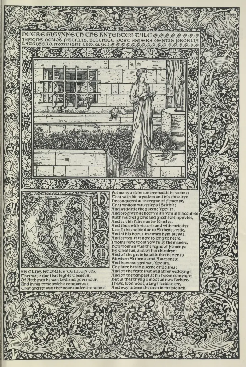 Die Werke von Geoffrey Chaucer Taf. 03 von Sir Edward Coley Burne-Jones