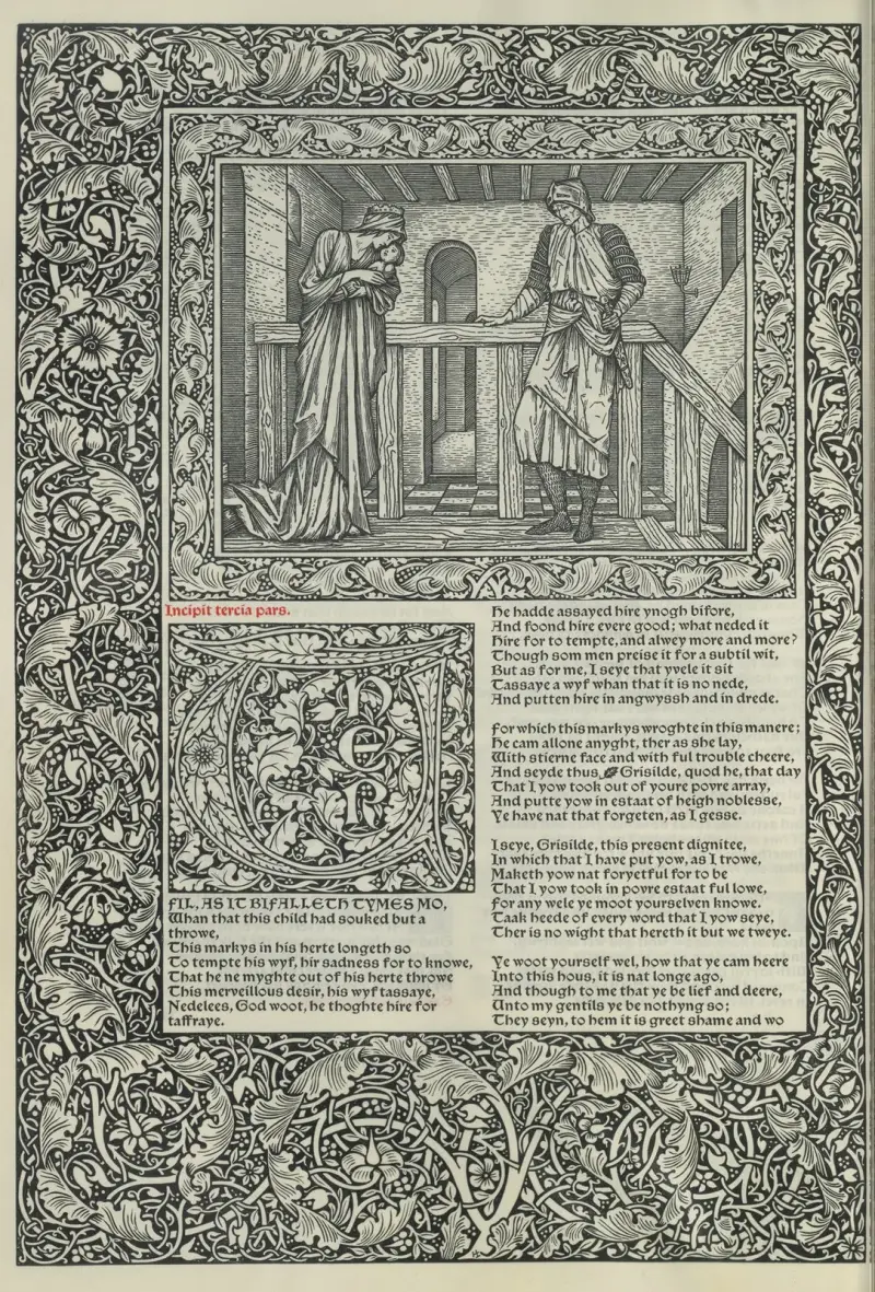 Die Werke von Geoffrey Chaucer, Taf. 17 von Sir Edward Coley Burne-Jones