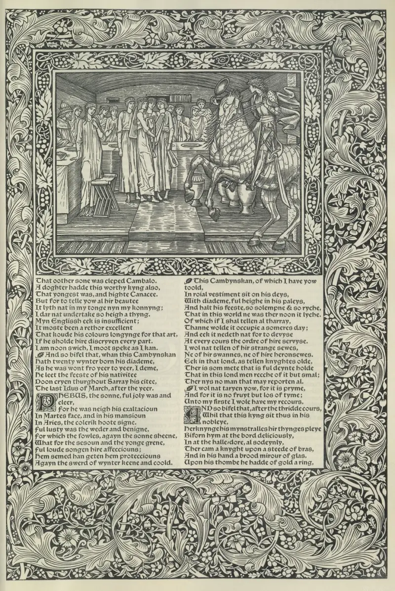 Geoffrey Chaucers verk, plansch 21 av Sir Edward Coley Burne-Jones