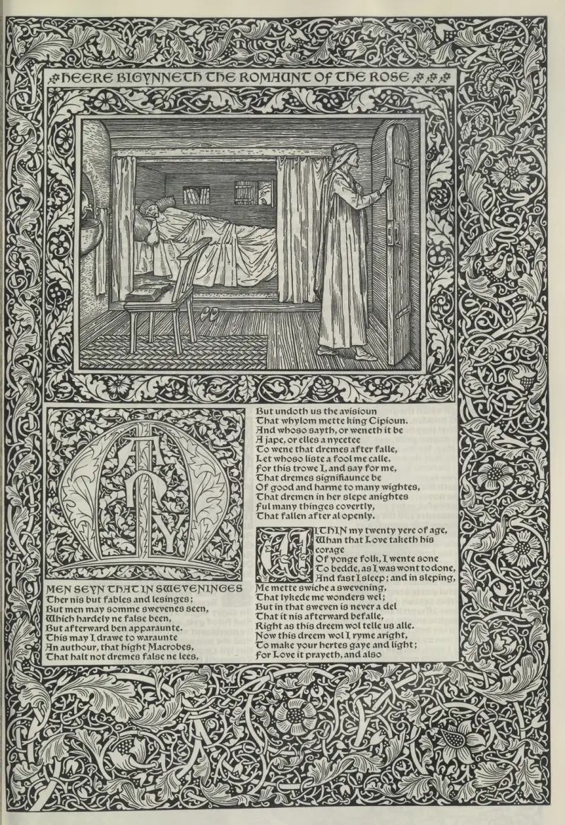 Die Werke von Geoffrey Chaucer, Taf. 32 von Sir Edward Coley Burne-Jones