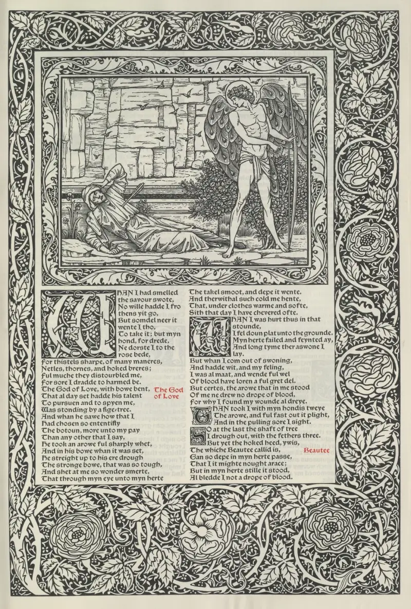 Geoffrey Chaucers verk, plansch 43 av Sir Edward Coley Burne-Jones