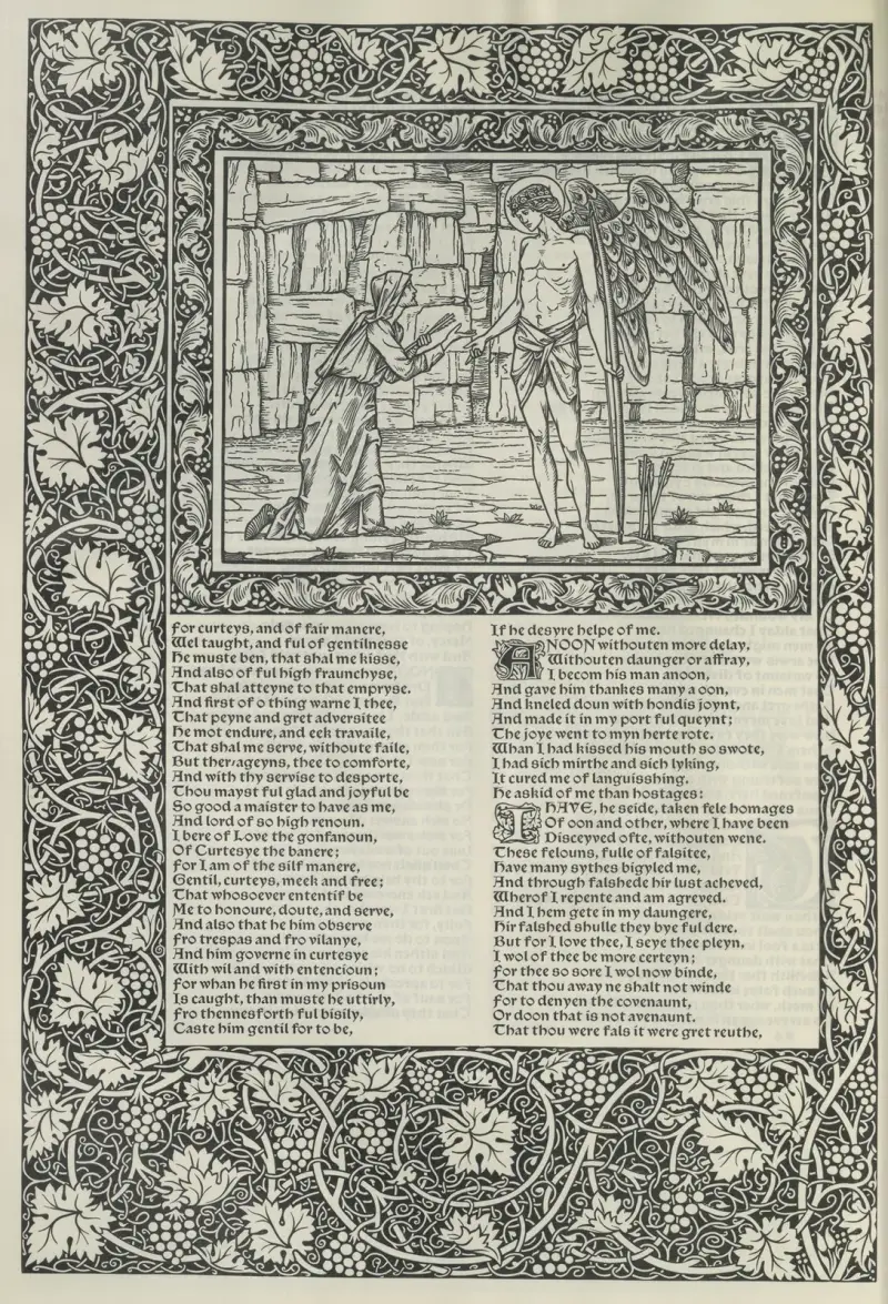 Geoffrey Chaucers verk, plansch 44 av Sir Edward Coley Burne-Jones