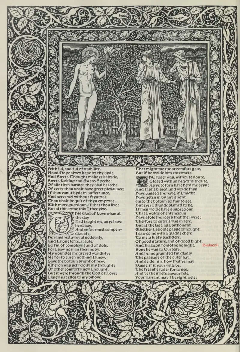 Geoffrey Chaucers verk, plansch 45 av Sir Edward Coley Burne-Jones