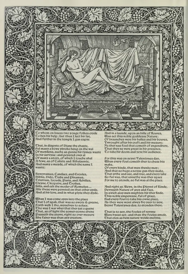 Geoffrey Chaucers verk, plansch 53 av Sir Edward Coley Burne-Jones