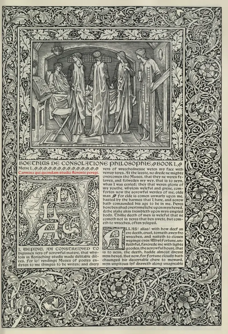 Geoffrey Chaucers verk, plansch 55 av Sir Edward Coley Burne-Jones