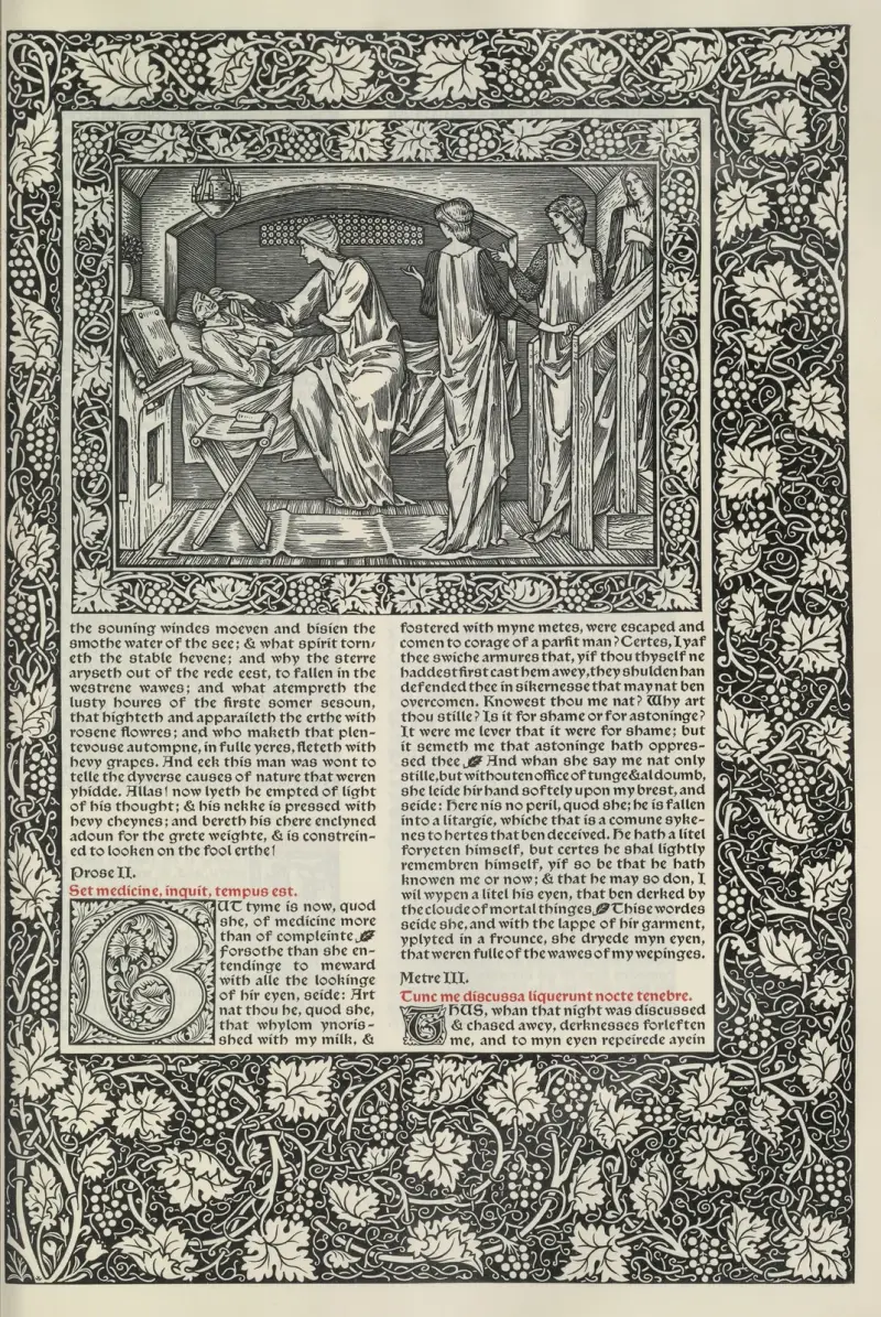 Geoffrey Chaucers verk, plansch 56 av Sir Edward Coley Burne-Jones