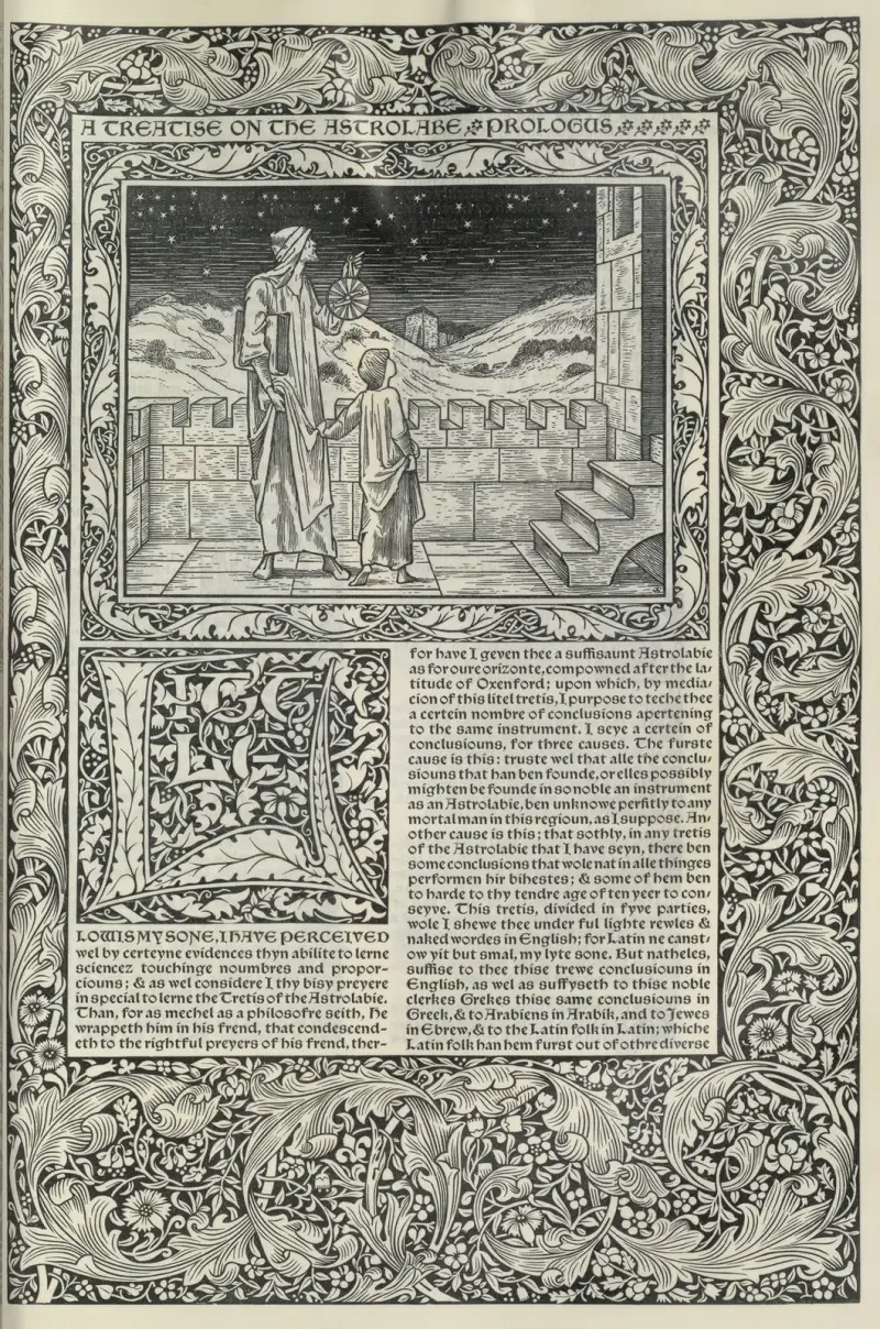 Die Werke von Geoffrey Chaucer, Tafel 58 von Sir Edward Coley Burne-Jones