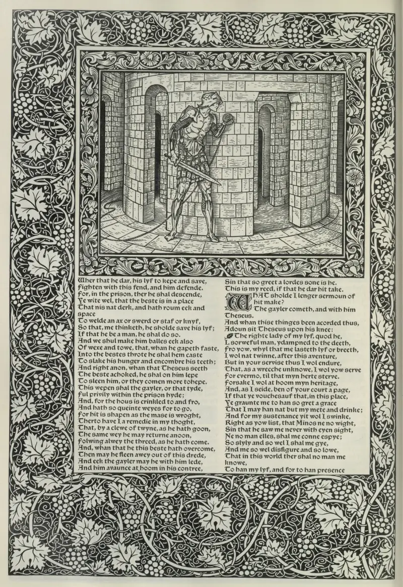 Die Werke von Geoffrey Chaucer, Tafel 66 von Sir Edward Coley Burne-Jones