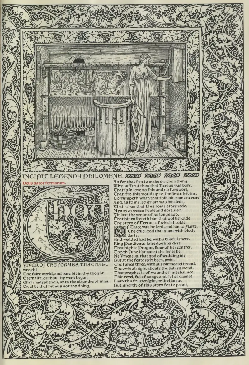 Die Werke von Geoffrey Chaucer, Tafel 68 von Sir Edward Coley Burne-Jones