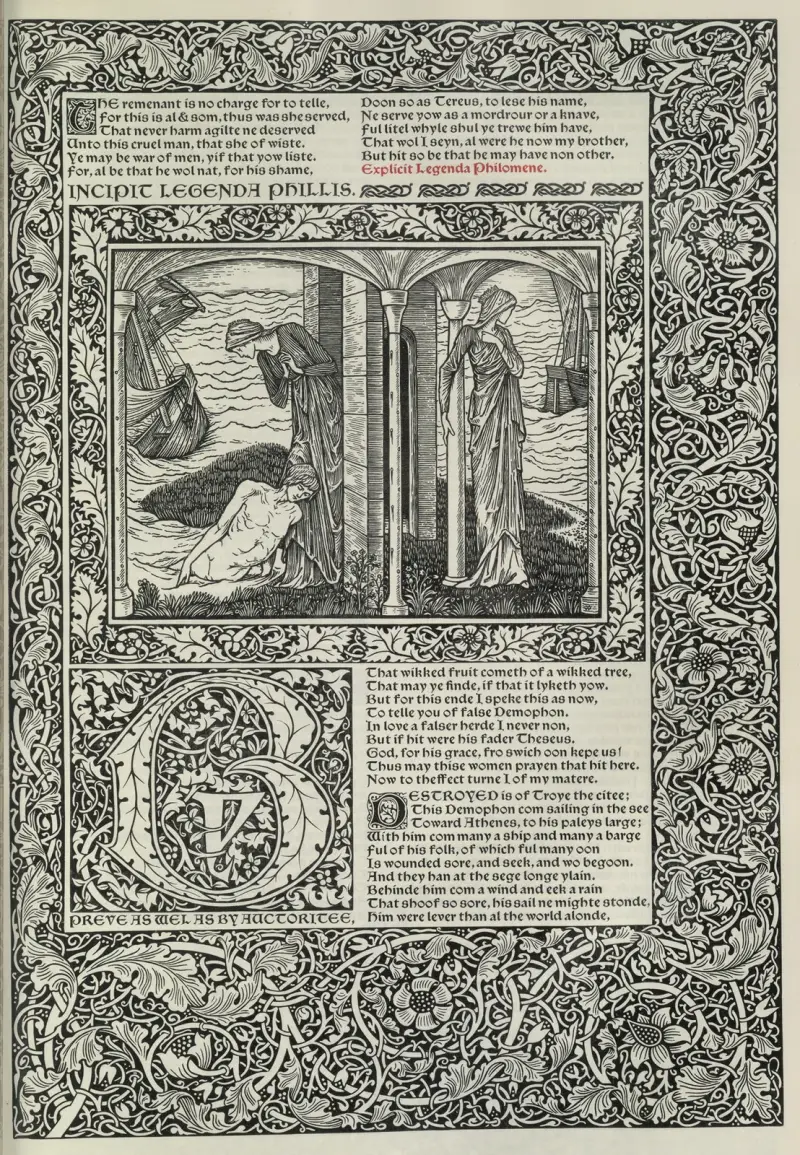 Geoffrey Chaucers verk, plansch 69 av Sir Edward Coley Burne-Jones