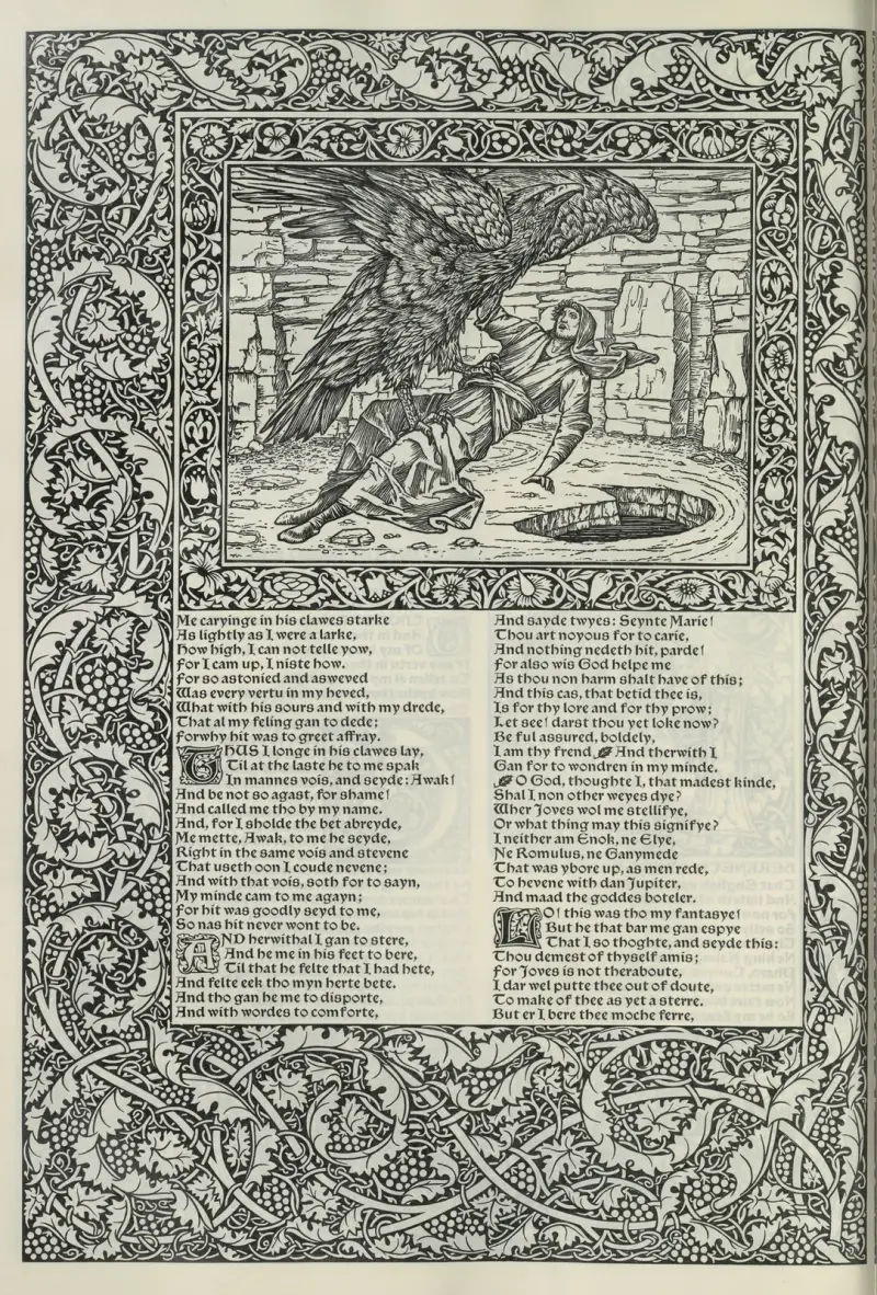 Geoffrey Chaucers verk, plansch 73 av Sir Edward Coley Burne-Jones