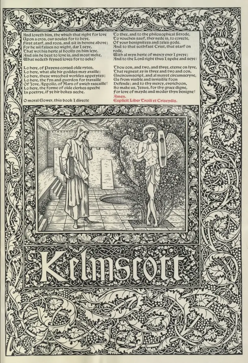 Geoffrey Chaucers verk, plansch 88 av Sir Edward Coley Burne-Jones