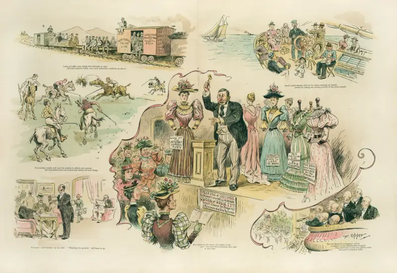 We’ve all got to retrench!, Frederick Burr Opper