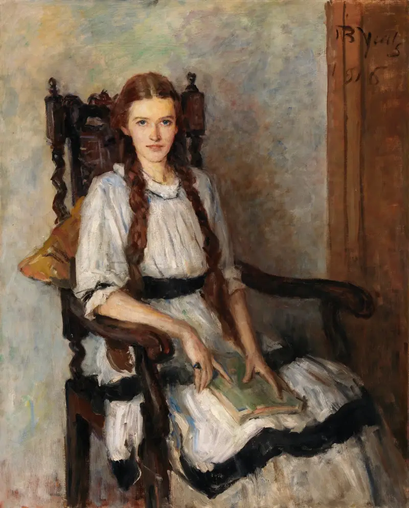 Porträtt av Mary Lapsley Guest (född Caughey) (1901–1964) av John Butler Yeats