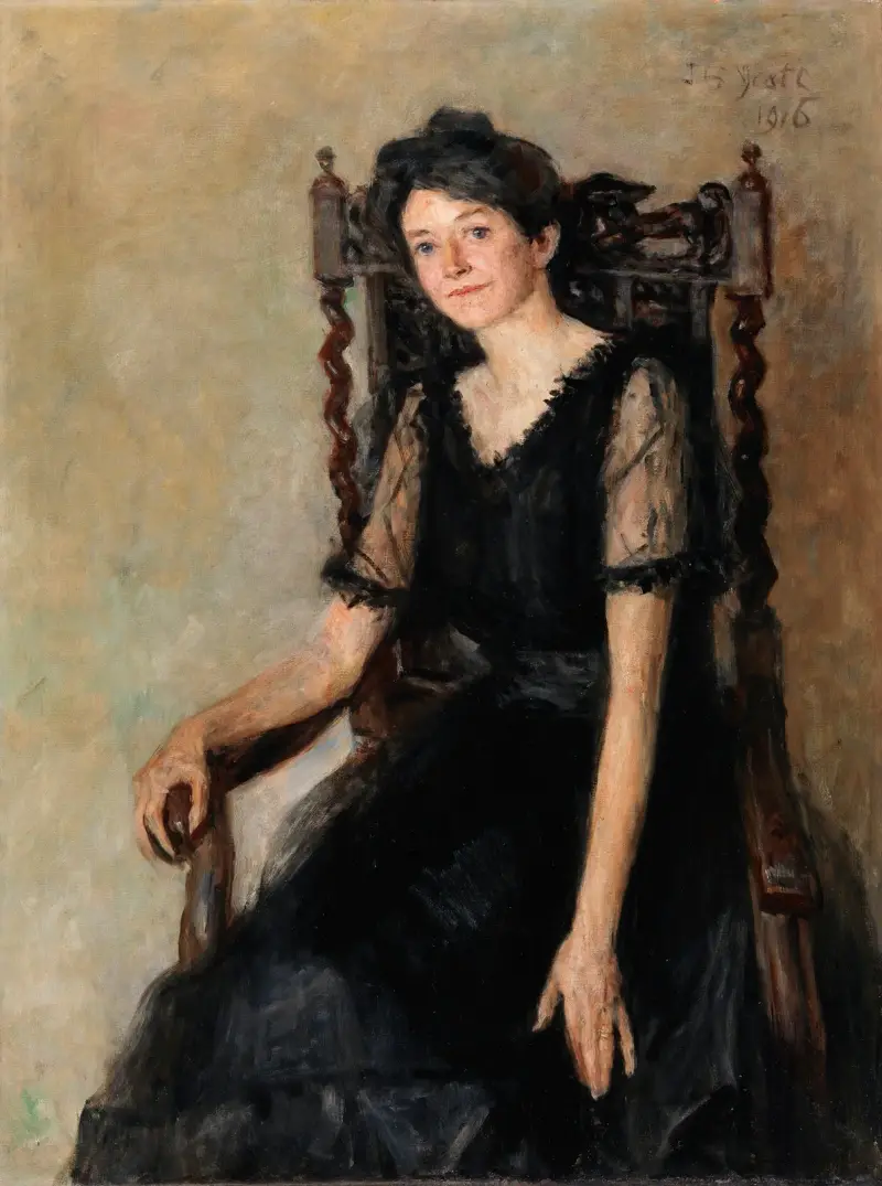 Porträtt av Mrs Caughey av John Butler Yeats