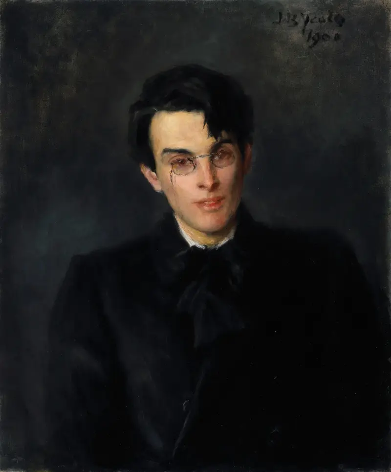 Porträtt av William Butler Yeats (1865–1939), poet av John Butler Yeats
