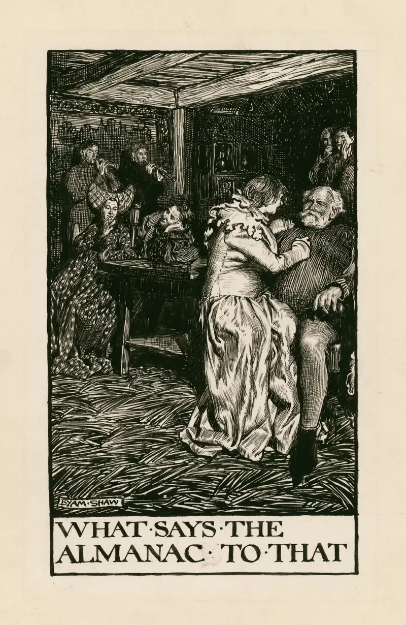 Heinrich IV., Teil 2; Was sagt der Almanach dazu, Akt II, Szene IV von Byam Shaw