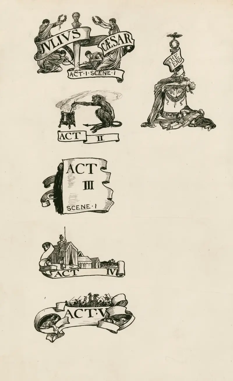 Julius Caesar; Headings av Byam Shaw