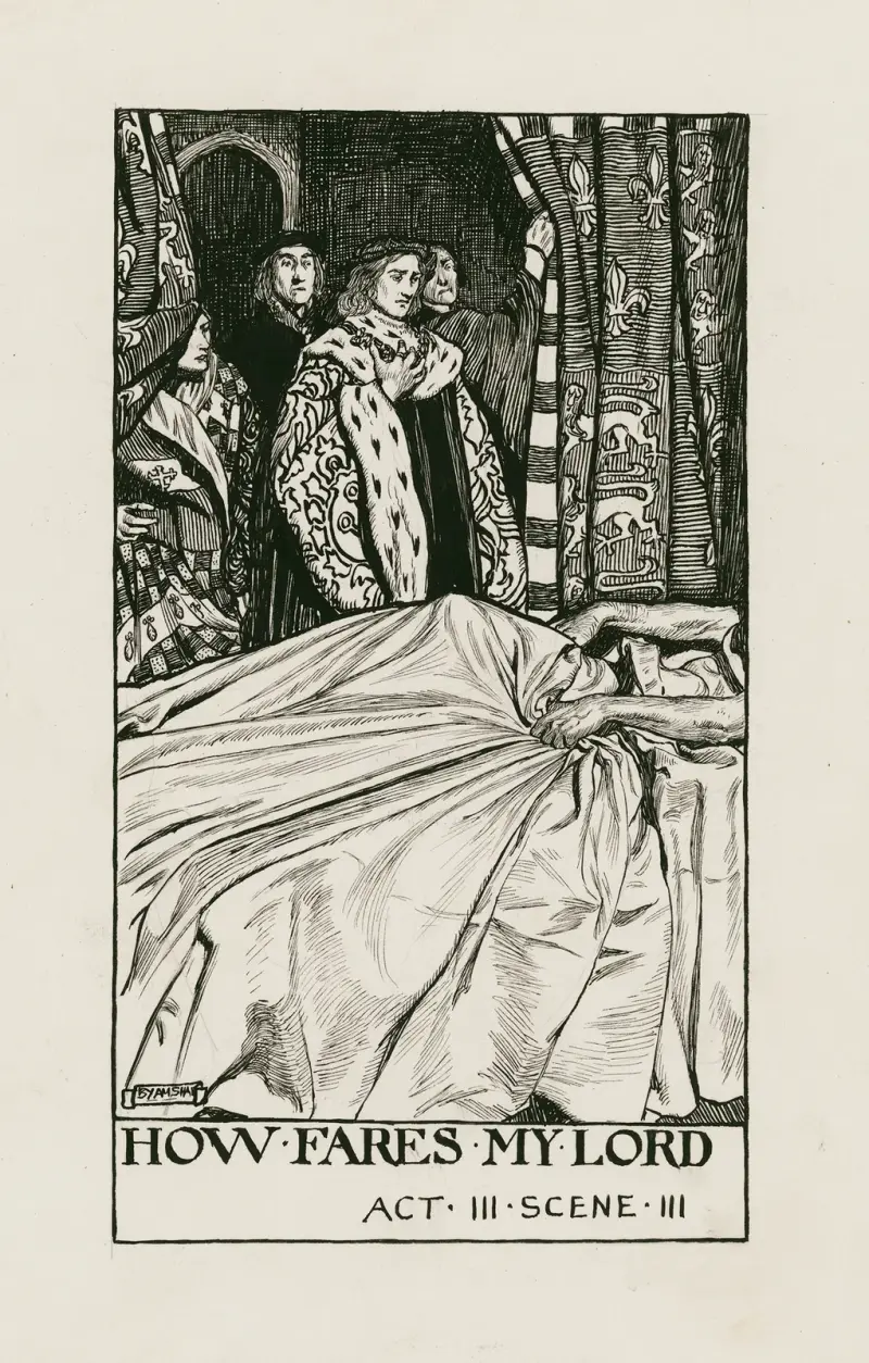 Heinrich VI., Teil 2; Wie geht es meinem Herrn, Akt III, Szene III von Byam Shaw