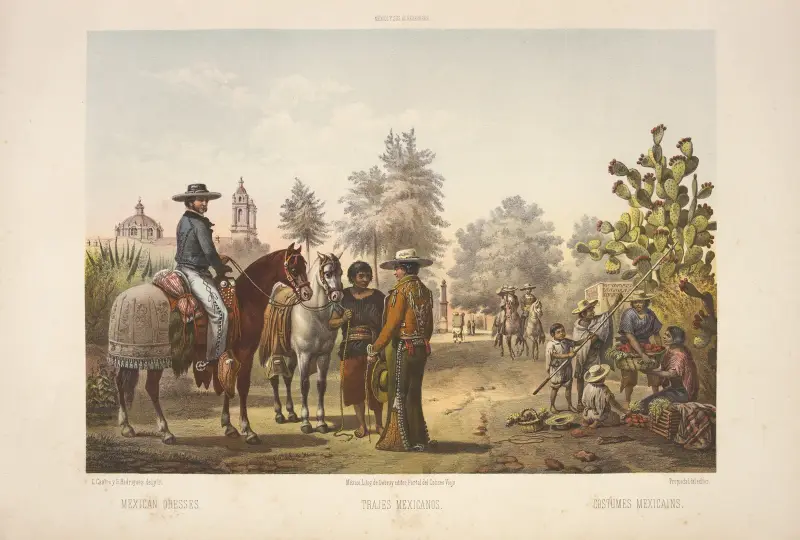 Mexikanische Kleider, 1869 – Nr. 2 von C. Castro