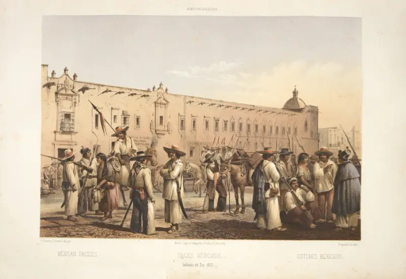 Mexican dresses, 1869 – nr 3 av C. Castro