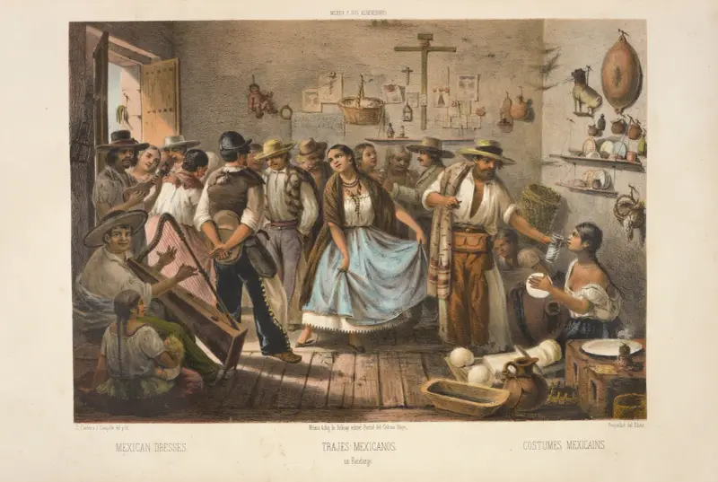 Mexican dresses, 1869 – nr 4 av C. Castro