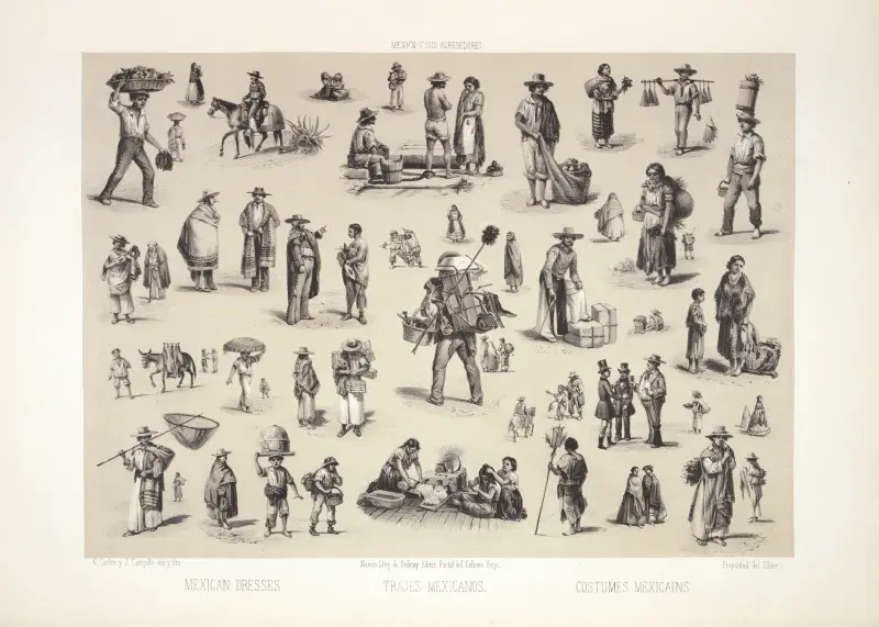 Mexické šaty, 1869 – Nr. 1, C. Castro