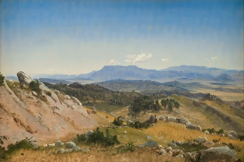 Klippiga kullar nära Civitella av P. C. Skovgaard