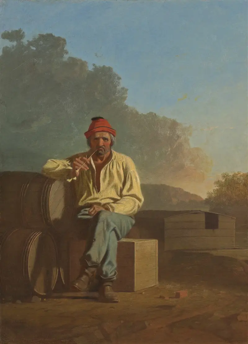 Mississippi Boatman av George Caleb Bingham