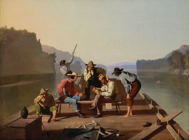 Flötzer beim Kartenspiel von George Caleb Bingham