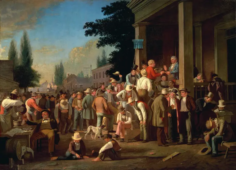 The County Election av George Caleb Bingham