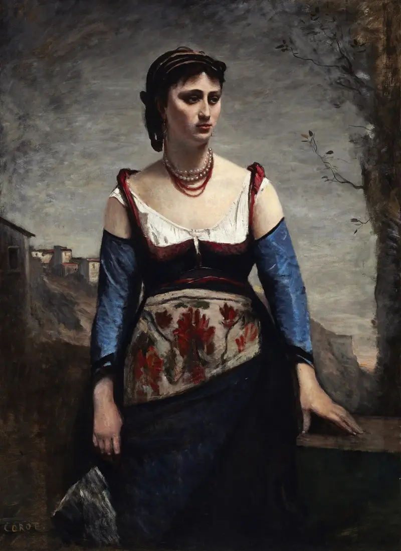 Agostina av Jean-Baptiste-Camille Corot