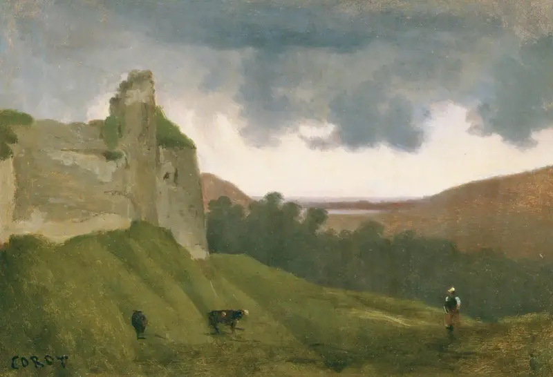Arques, die Schlossruine von Jean-Baptiste-Camille Corot